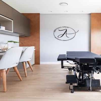 Sala de atendimento estética Instituto Anzai harmonização corporal